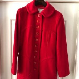 Barneys New York Coat /color Red/ Size M